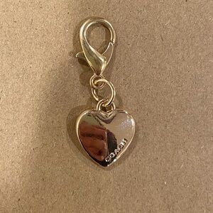 Coach Gold Heart Charm Key/Bag Charm